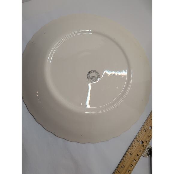 Vintage Sander MFG Eastern Star Masonic 10" Plate Warranted 23K Gold Tenn USA - Picture 2 of 4